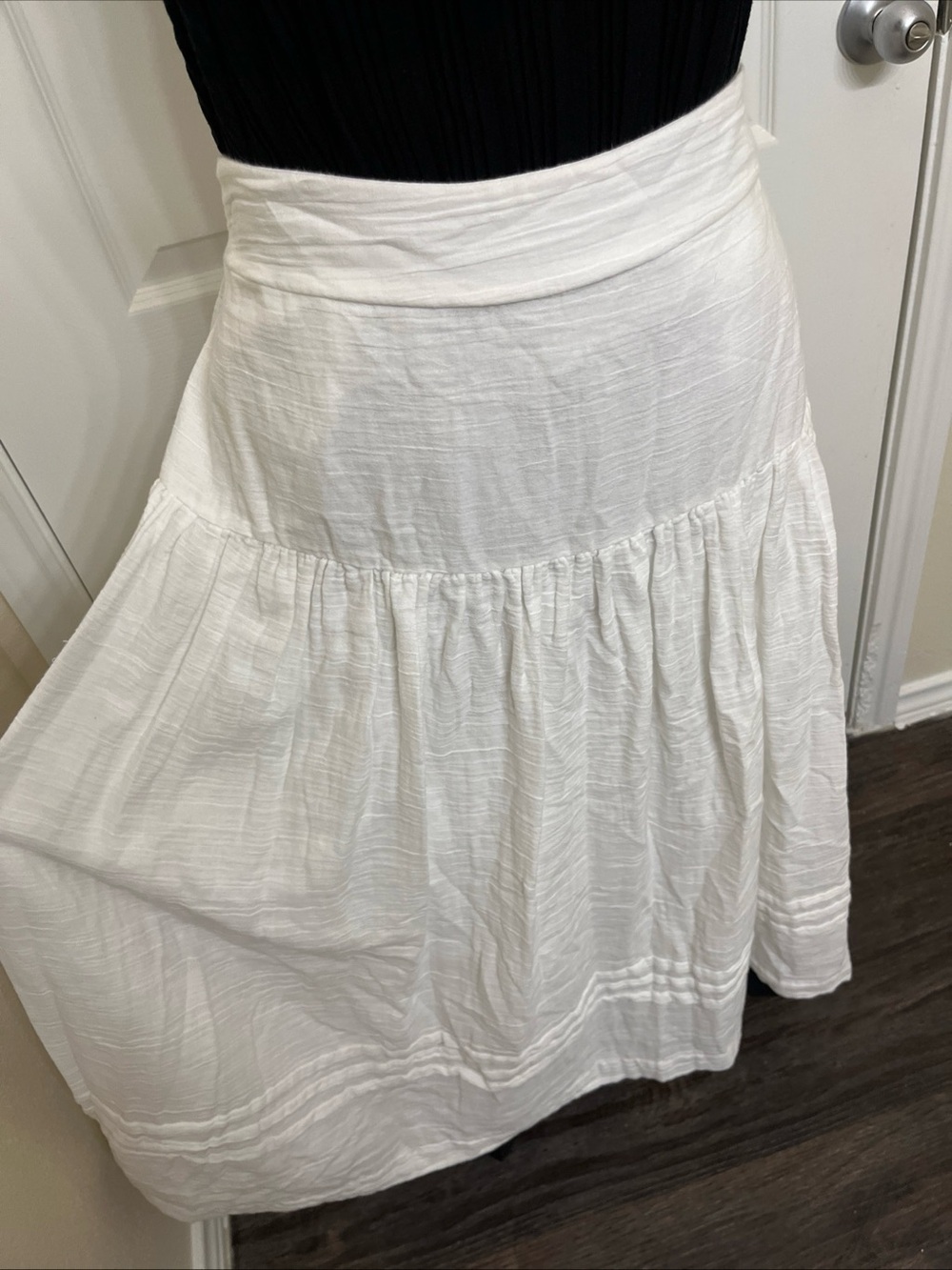 Anthropologie Inspired by ON 34Th Women's White Maxi Skirt Size Large NWOT Boho - Picture 4 of 11